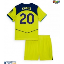 Otroški Nogometni dresi Tottenham Hotspur Mohammed Kudus #20 Tretji 2025-26 Kratek Rokav (+ Kratke hlače)